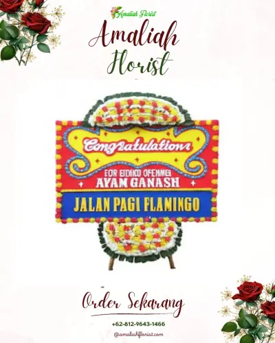 Bunga Papan Congratulation di Joring Natobang